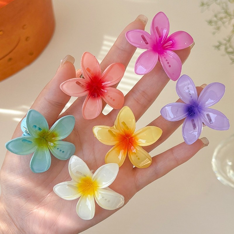 พร้อมส่งจากไทย กิ๊บดอกไม้ fashion Hair accessories ลีลาวดี หลากสีสัน น่ารัก
