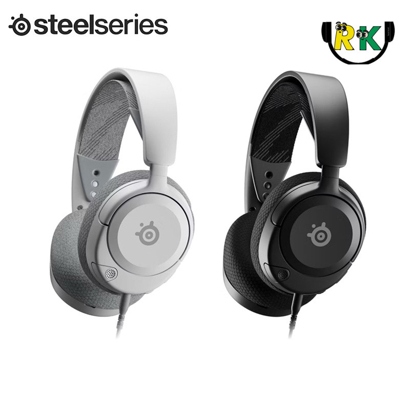 95ใหม่ | ชุดหูฟังสําหรับเล่นเกม Steelseries Arctis Nova 1 (สีดํา/ขาว) - ไมโครโฟนตัดเสียงรบกวน