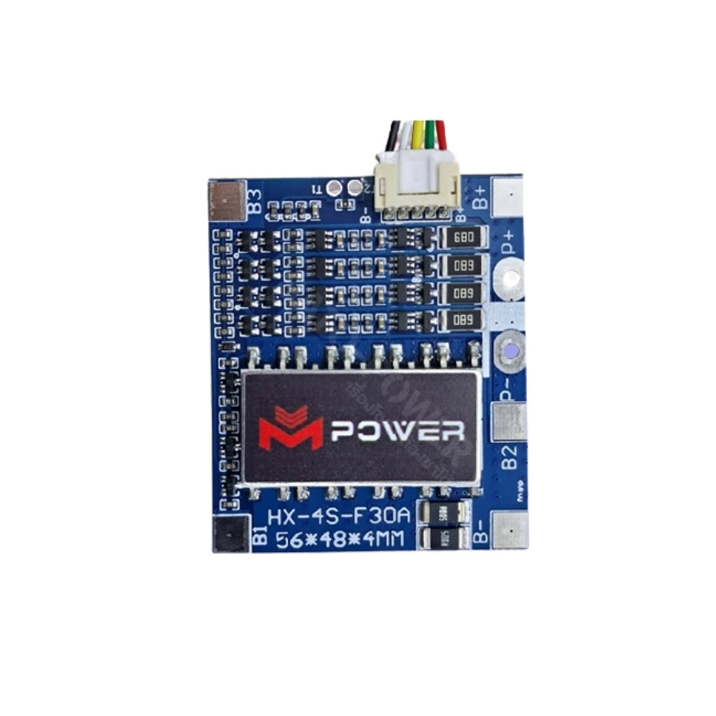 Management System (BMS) BMS LiFePO4 4S 32650 3.2V 30A แผ่นบอร์ดโมดูลป้องกัน