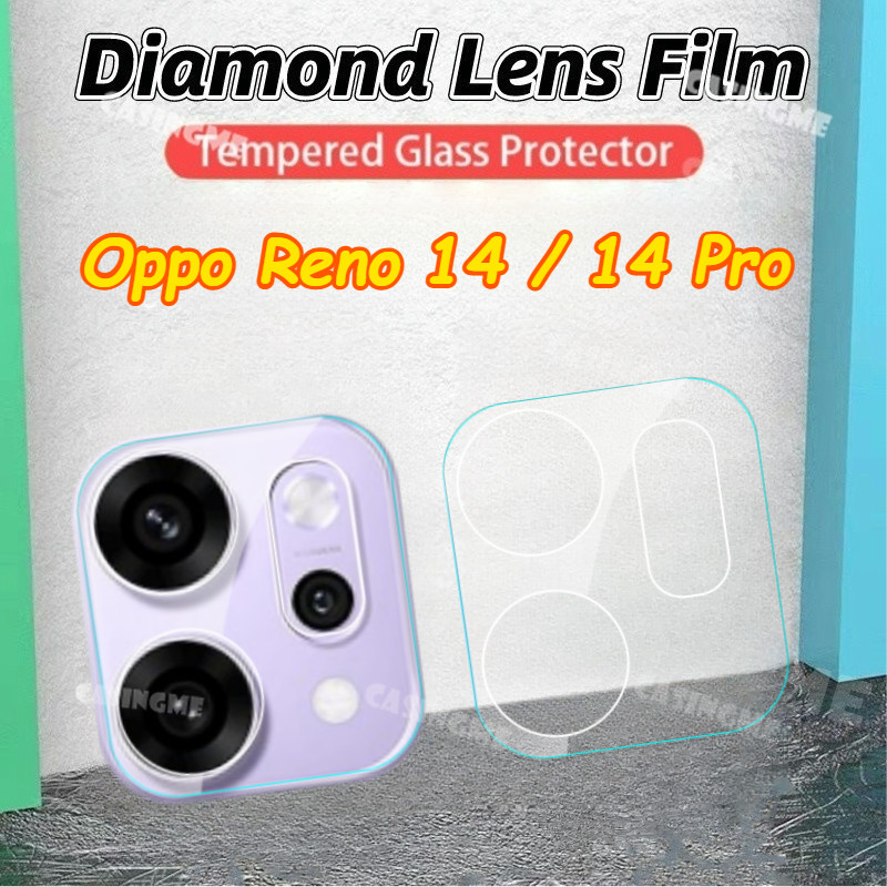 สําหรับOppo Reno 14 Pro 5G 2025 3Dกล้องเลนส์สําหรับOppo Reno14F Reno14Pro Reno 14Pro 14 F reno14pro 5G 4G 2025 กระจกนิรภัยโปร่งใสกลับกล้องป้องกัน