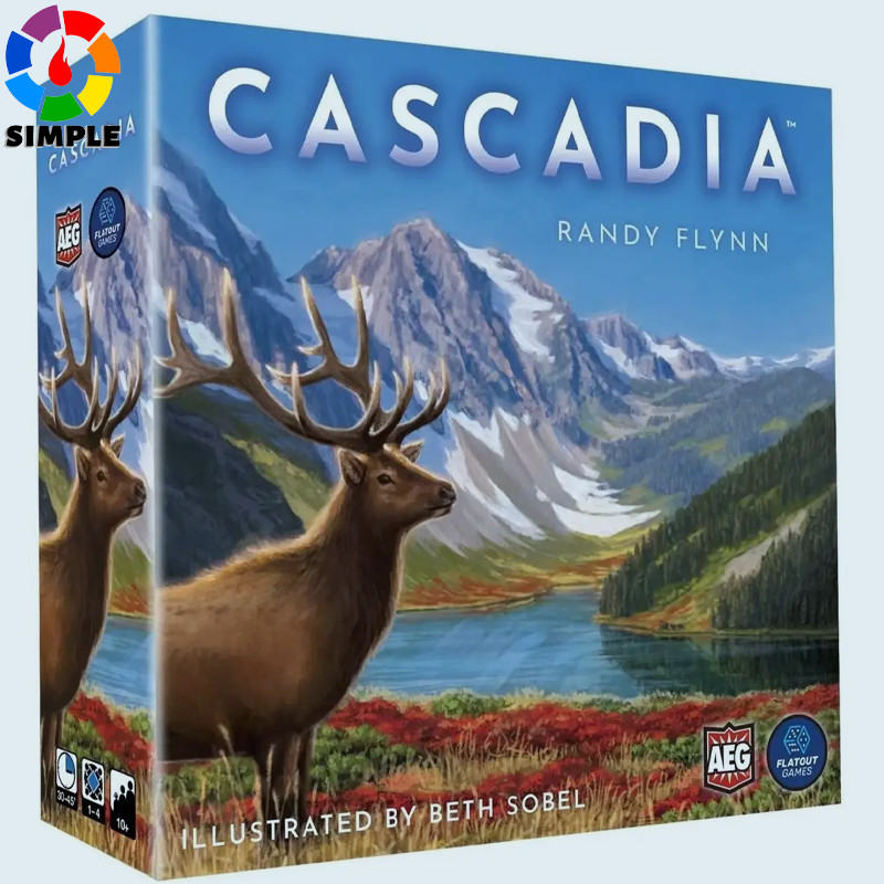 AEG & Flatout Games | Cascadia - Award-Winning Board Game Set in the Pacific Northwest | Easy to Learn | Quick to Play | Ages 10+