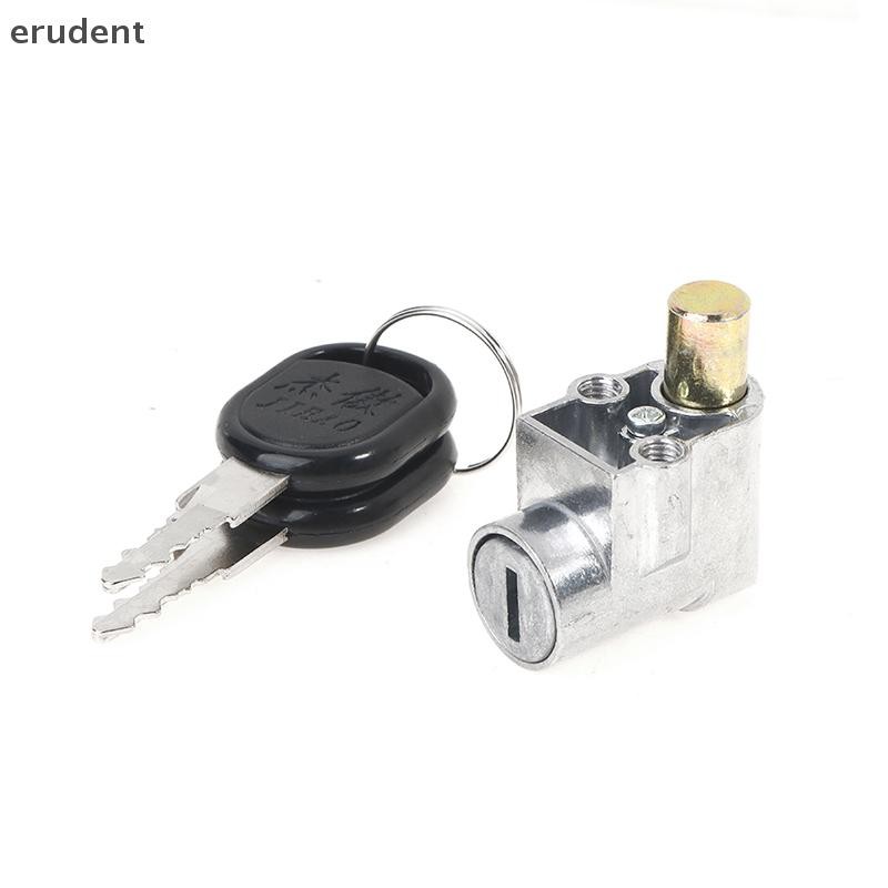 Erudent Lock แบตเตอรี่แพ็คล็อคกล่อง + 2 ปุ่มสำหรับรถจักรยานยนต์สกู๊ตเตอร์ E-bike ใหม่
