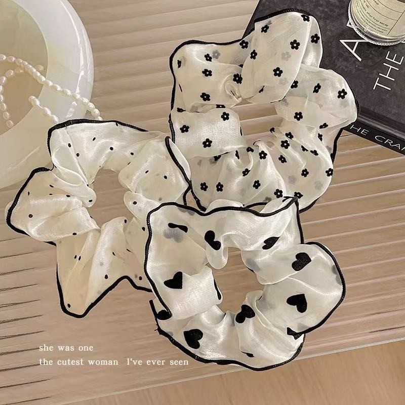 แหวนผมลําไส้ใหญ่ อิน อารมณ์ยอดนิยมเชือกผมง่ายยางรัดหญิง 2025 สไตล์ใหม่