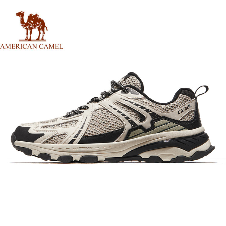 AMERICAN CAMEL รองเท้าผ้าใบกลางแจ้งสําหรับผู้ชายรองเท้าลําลองย้อนยุค