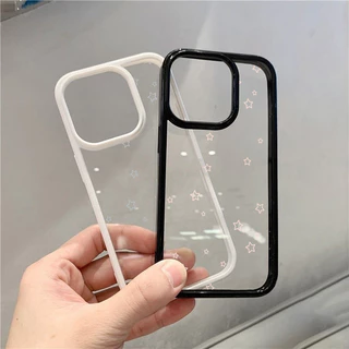 SAMSUNG สําหรับSamsung A15 A05S A55 A06 A26 A36 A56 A35 A54 A16 A12 A52 A34 5G A32 สีสันLittle Starsซิลิโคนใสกันกระแทก