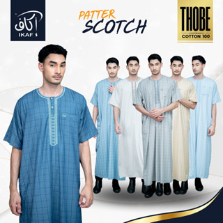 โต๊ปชายแขนสั้น (คละลายปัก) ลายสก๊อต ผ้าระบายอากาศได้ดี งานปั…