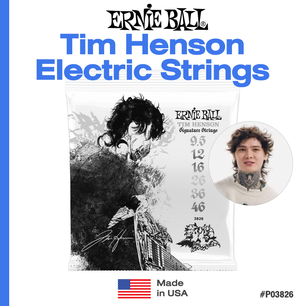 *Made in USA* Ernie Ball® Tim Henson Signature Electric Guitar Strings สายกีตาร์ไฟฟ้า รุ่นศิลปิน เบอ