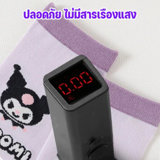 🚀พัดลมจิ๋ว✨ถุงเท้ายาวเด็ก ลายคุโรมิน่ารัก สไตล์เกาหลี เนื้อผ้าฝ้ายระบายอากาศดี ใส่สบาย