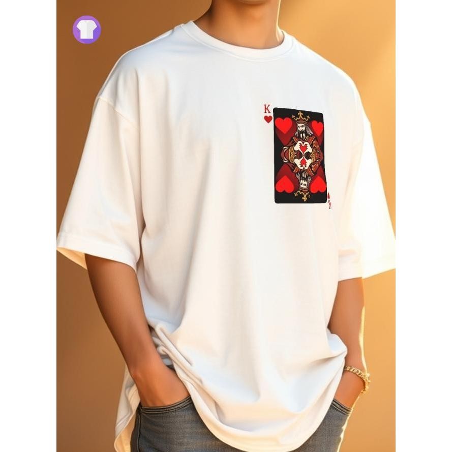 เสื้อยืดคู่รัก King & Queen of Love แบรนด์ Vibeon ผ้าคอตตอนพรีเมียม สวีทสุดใจ