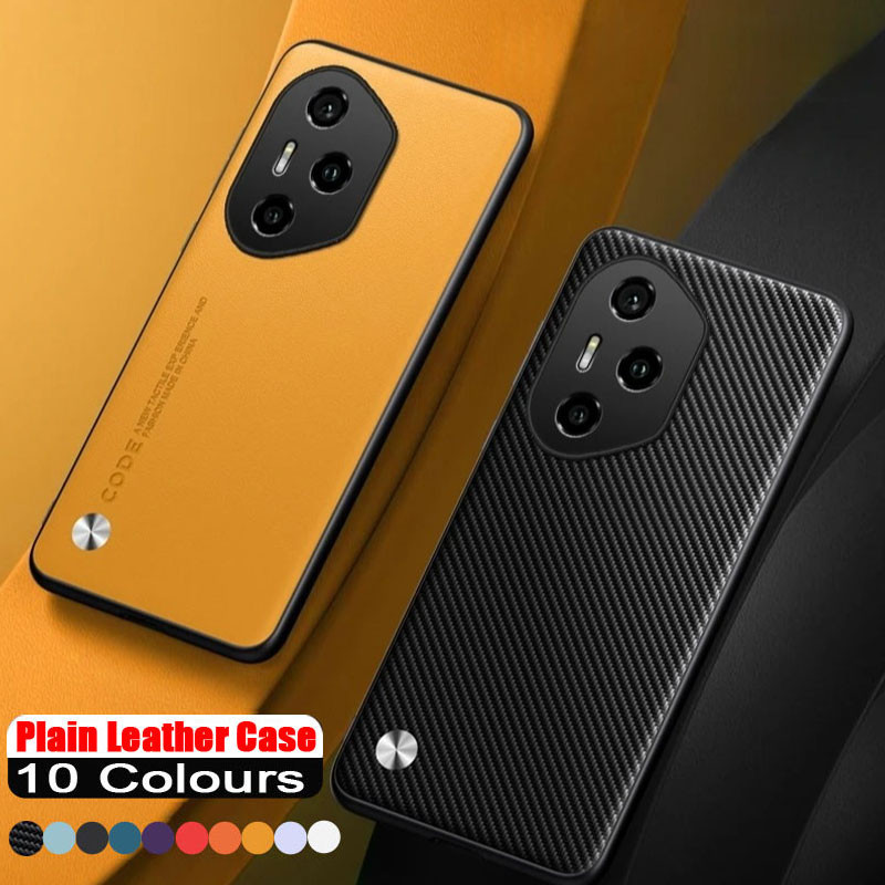 สําหรับ Honor 400 Pro คาร์บอนไฟเบอร์ PU หนังสําหรับ Honor 400 400Pro 400 Lite Matte กันกระแทกธรรมดาก