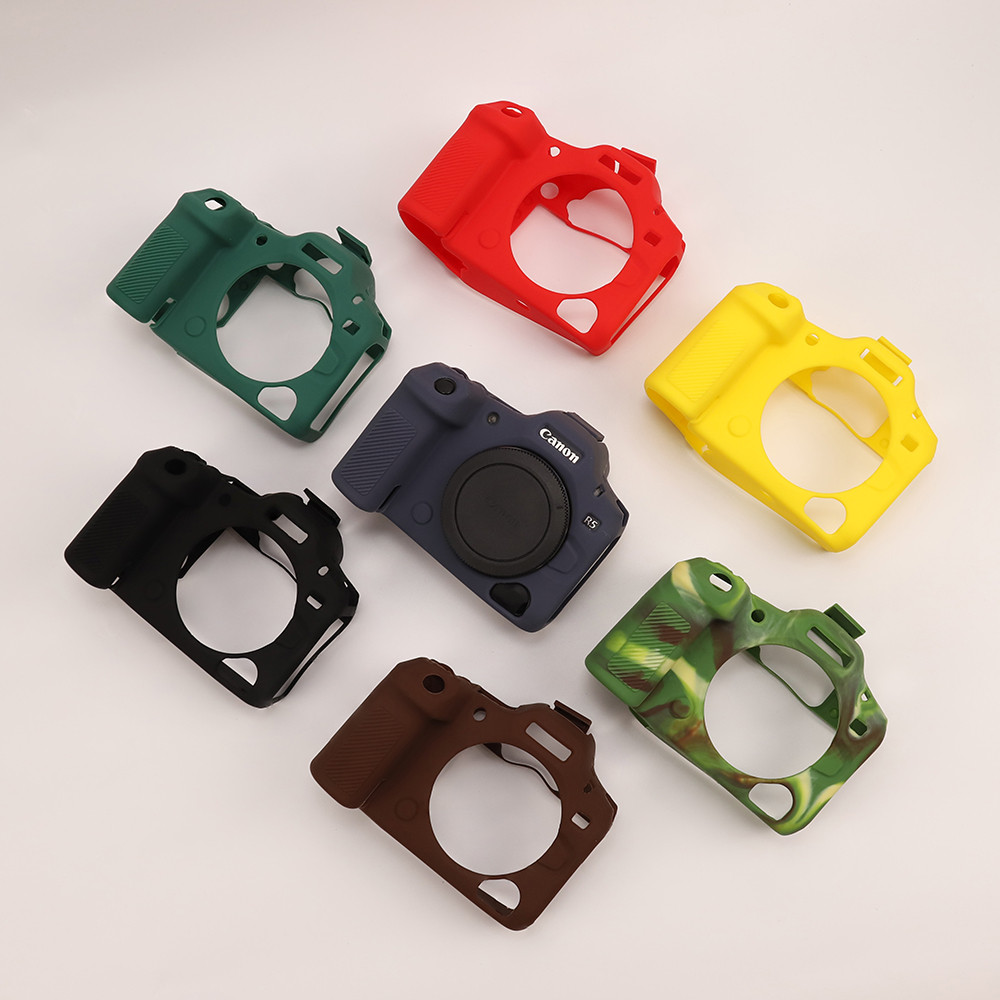 R5ii เคสซิลิโคนยางนุ่มสําหรับ Canon EOS R5 Mark II R5ii เกราะกล้องฝาครอบผิว
