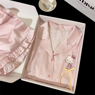 เคที แมวชุดนอนผู้หญิงฤดูร้อนที่มีมูลค่าสูงบ้านกางเกงขาสั้นแข…