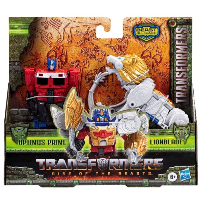 Hasbro Transformers Movie 7 Super Warriors Rise Creative Transformation 20 Series Beast Combine Optimus Prime & White Lion Bumblebee & Black Panther Arcey & White Tiger Chimpanze & Crocodile Natural Disastery & Scorpion