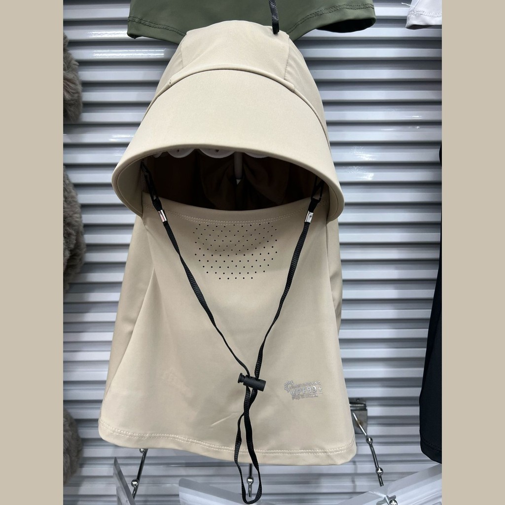 T94G หมวกกันแดดแบบบูรณาการฤดูร้อน Unisex หมวกกันแดดแบบเต็มหน้าป้องกันรังสียูวีกลางแจ้งขี่จักรยานคอยา