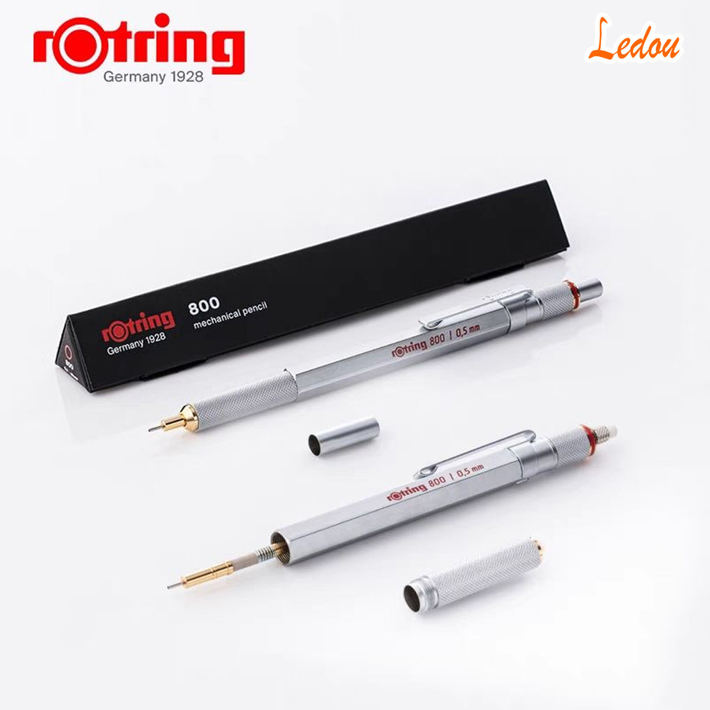 R ROtring 800 All-Metal Drawing Mechanical Pencil 0.5/0.7 มม.เขียนทุกวันวิศวกรรมดินสอวาดภาพ
