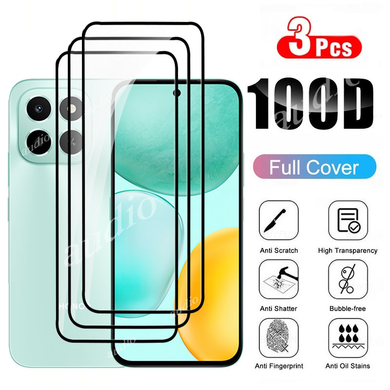 Honor X6C 4G 3 ชิ้นกระจกนิรภัยสําหรับ honor X6C HonorX6C 4G 2025 โทรศัพท์ป้องกันหน้าจอกระจกป้องกันฟิล์มสําหรับ Honar honor X6C X6C HonorX6C X6C HonorX6C 4G 9H HD Anti Scratch