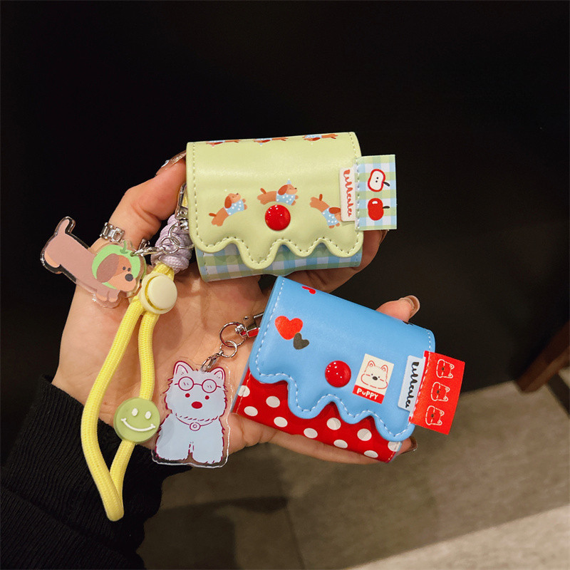 Dachshund สําหรับ Huawei freebuds คลิปสําหรับ airpods4 เคสป้องกันสีฟ้า highland สุนัข freebuds 6i5i หนัง 1000XM5earphone กรณี Huawei se2 se3
