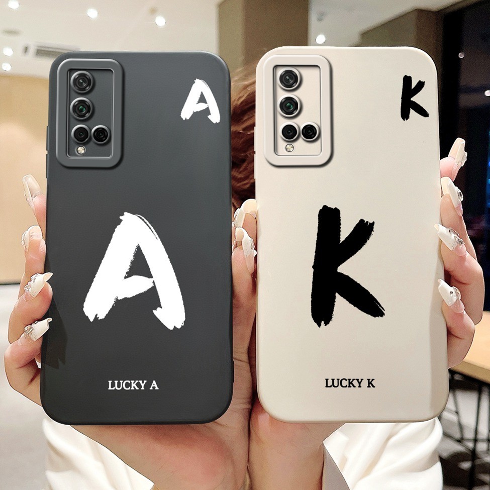 Huawei Nova 5T YAL-L21 YAL-L61 เคสโทรศัพท์ Huawei Nova 5T กรณีแฟชั่นตัวอักษร AZ รูปแบบการออกแบบซิลิโคนกันกระแทกกันชน
