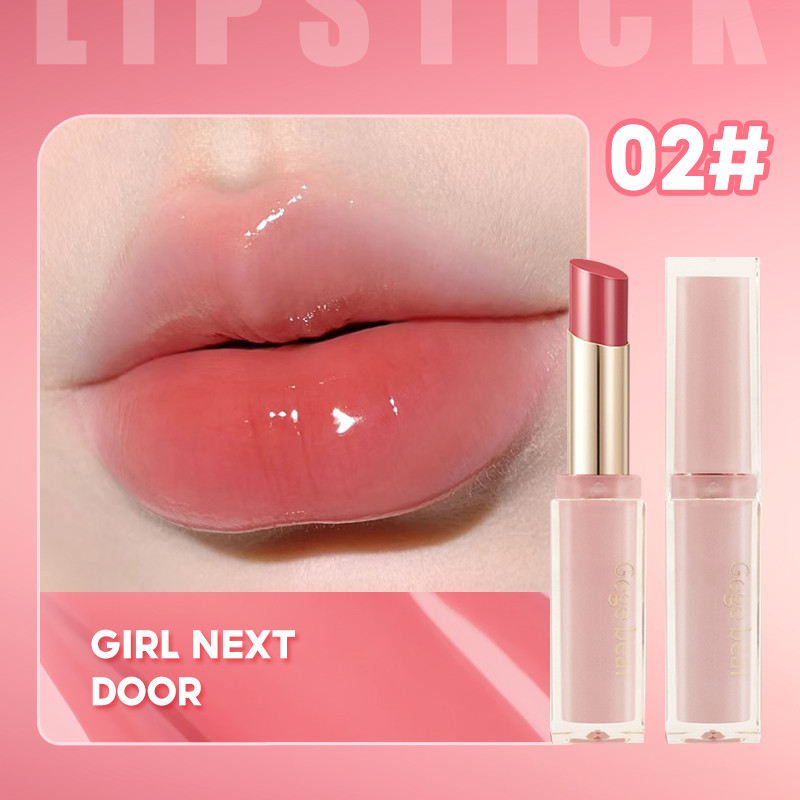 ลิปสติก Gege Bear Water Light Mirror Glass Jelly Lipstick สีขาว ลิปกลอสเนื้อไม่หลุดง่าย ราคา ถูกที่สุด ดีลบีเคเค แกลเลอรีภาพที่ 3