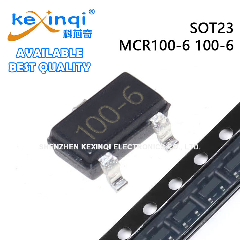 (20-100 ชิ้น) MCR100-6 100-6 SOT23 Silicon Control Rectifier ทรานซิสเตอร์ Threstor