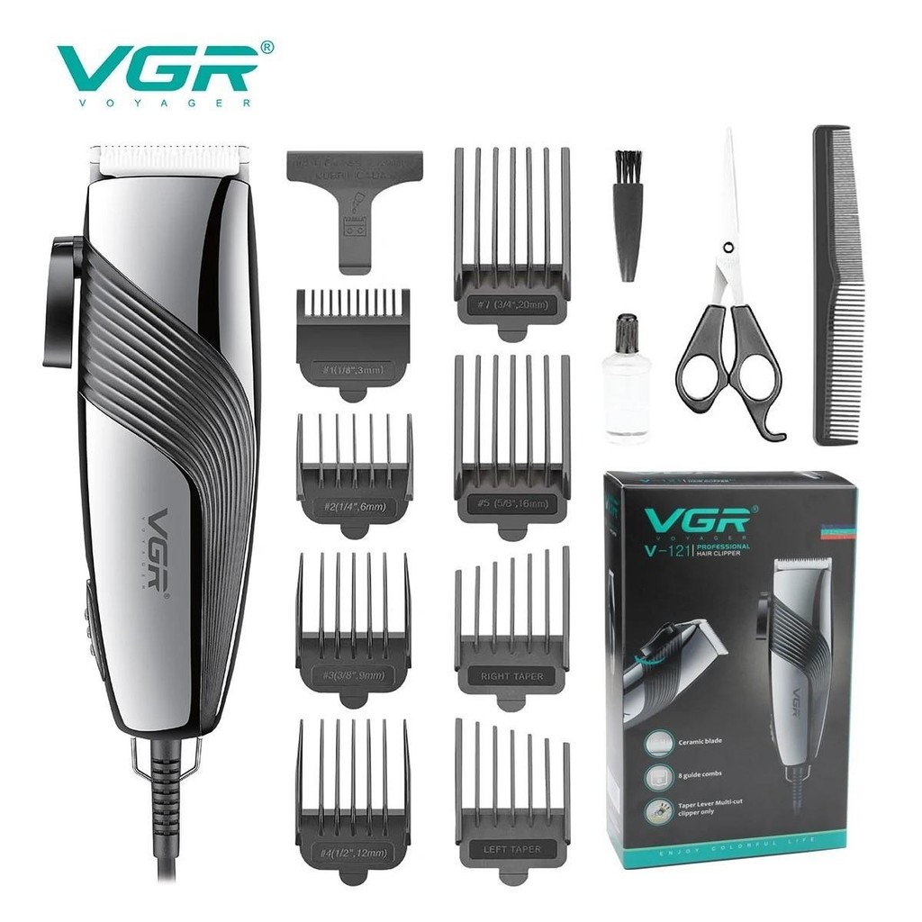 ปัตตาเลี่ยนไร้สาย แบตตาเลี่ยนตัดผมชาย ปัตตาเลี่ยนตัดแต่งทรงผม VGR V-121