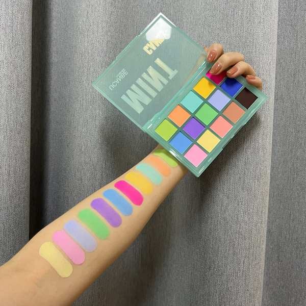 พาเลทตา พาเลทตา odbo ยี่ห้อใหม่ ucanbe Eyeshadow Palette Little Colourful Flower Fairy Blue Green Ut