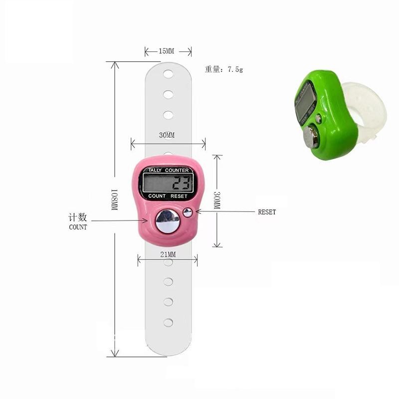 Finger Counter Compass LED Electronic Handheld Tally Counter Clicker Counter Ring ใหม่