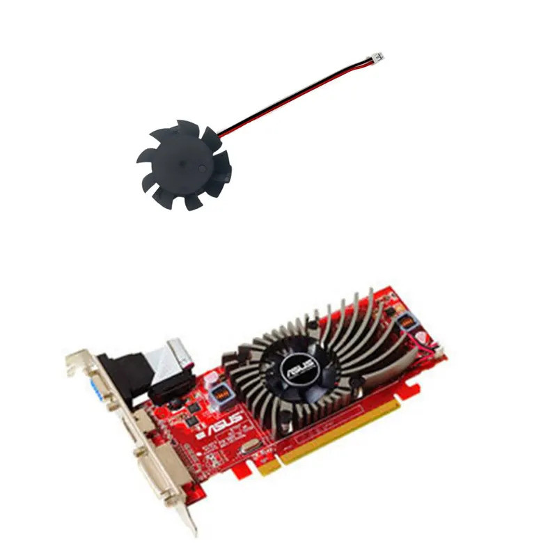 เหมาะสําหรับ ASUS HD4550 GT730 EN210 GT620 630 GT640 EAH5450 R7240 HD6570 4550 กราฟิกการ์ดพัดลมระบาย