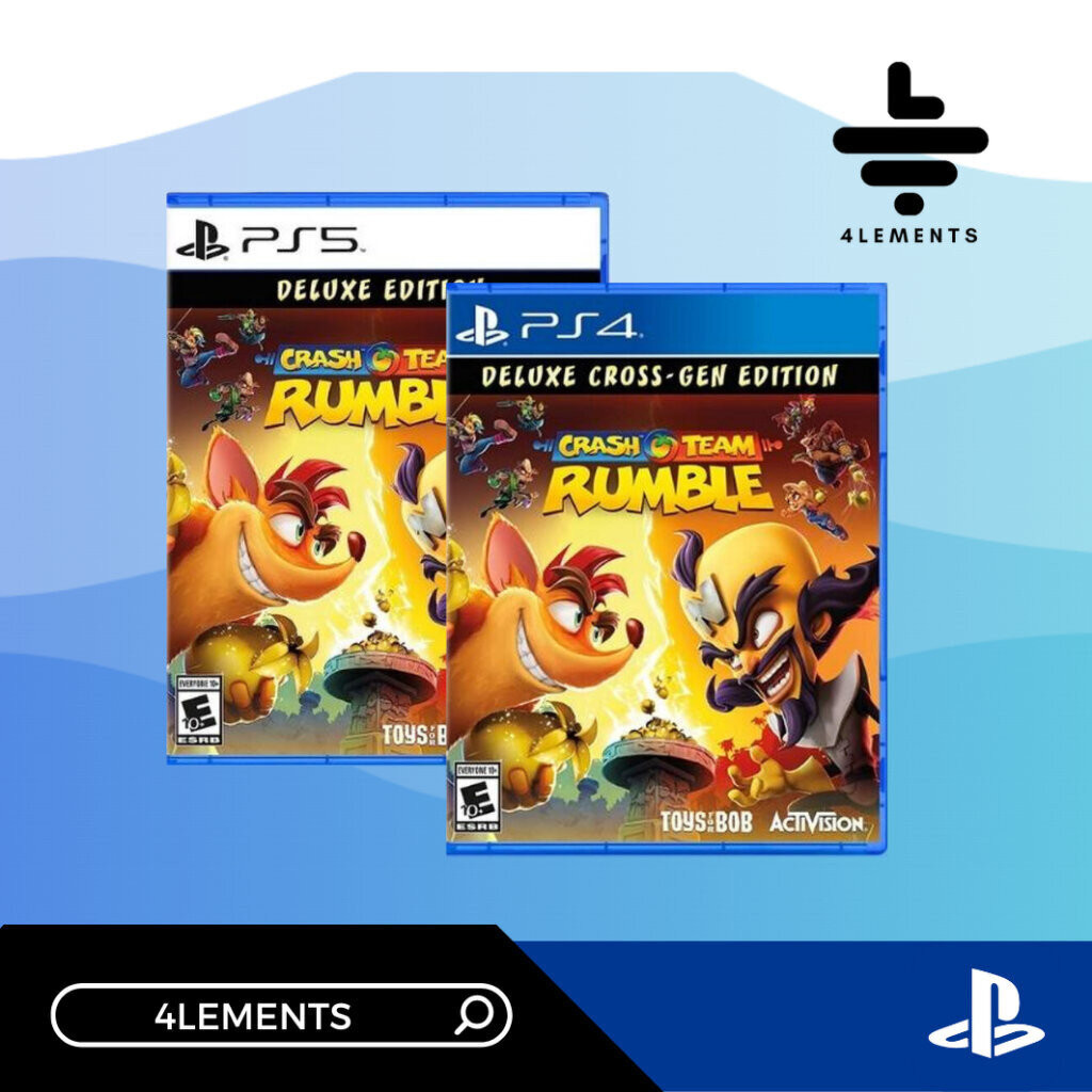 (พร้อมส่ง) PS4 PS5 CRASH TEAM RUMBLE DELUXE EDITION (GAME) (ENG)