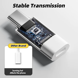 HdoorLink Type C To IOS อะแดปเตอร์หูฟัง 8PIN หญิง USB C อะแดปเตอร์เสียงสําหรับ Aple 1516 Samsung Voice Call อะแดปเตอร์ชุดหูฟังแบบมีสาย