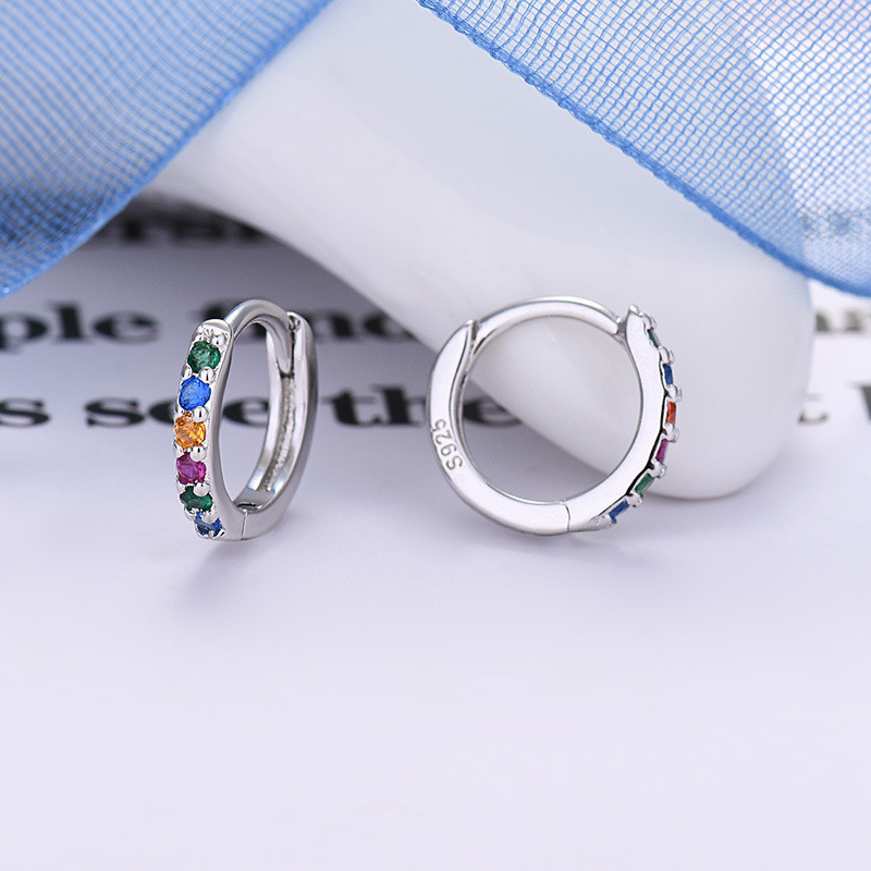 24k Gold-Plated 925 Silver 7mm Ear Buckles | 7 สี | งานฝีมือประณีต | เครื่องประดับ ไม่จํากัดเพศ