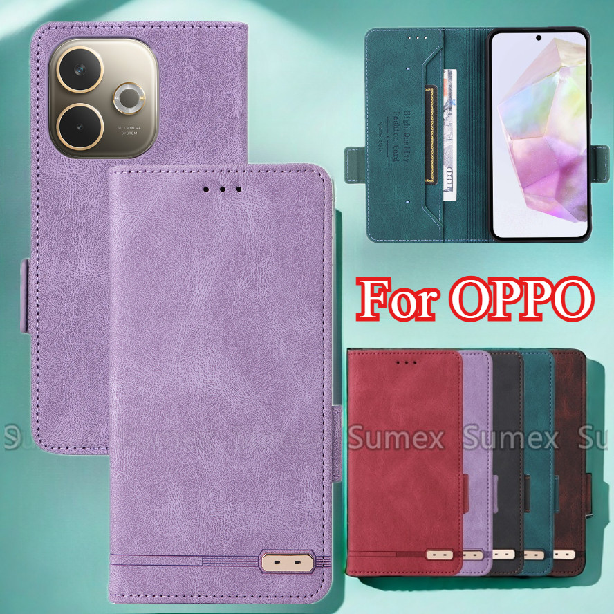 ฝาครอบหนังสําหรับ OPPO A5 A3 Pro 5G OPPOA5 A3X A5X A5i 4G Stand Holder ช่องใส่การ์ดแม่เหล็กกระเป๋าสตางค์ปลอกกันกระแทก Anti Fall เคสโทรศัพท์ A5Pro CPH2695 CPH2711 CPH27352727272727272727272727272727