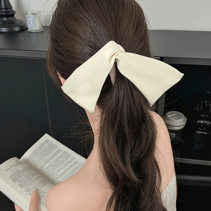 Simple Bunny Ears Banana Clip ผ้าแฟชั่นผู้หญิงผมหางม้าสูง Twist Clip เครื่องประดับผม ราคา ถูกที่สุด ดีลบีเคเค แกลเลอรีภาพที่ 8
