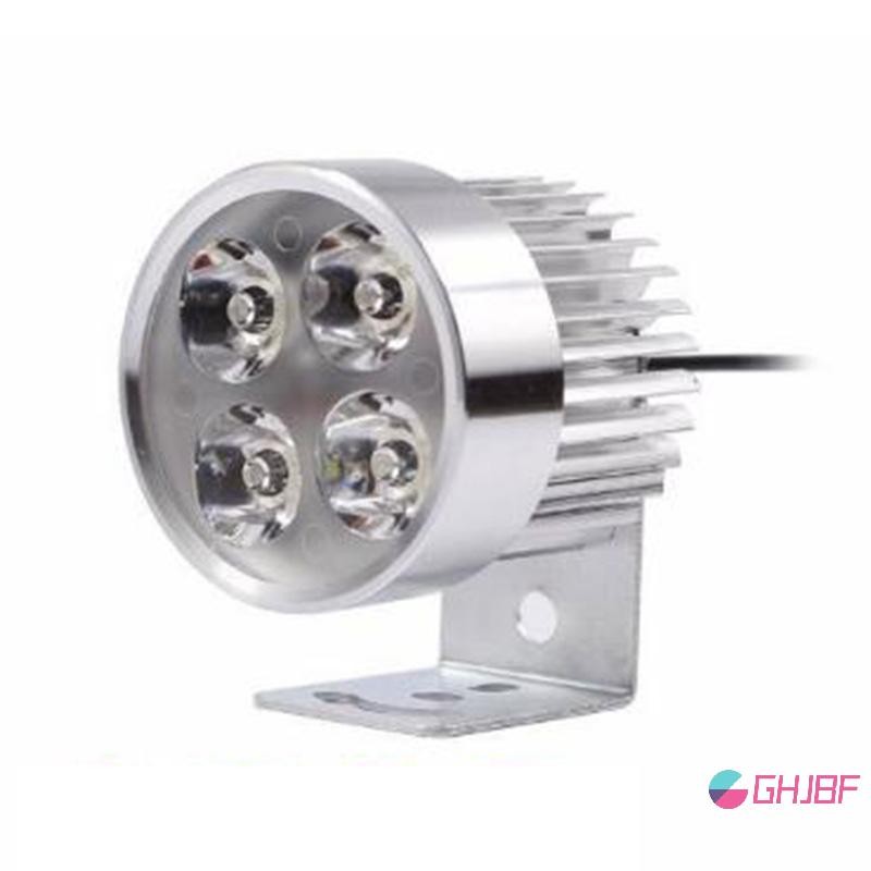 GHJBF] 4LED ไฟหน้ารถจักรยานยนต์ Spot Light DRL ขับรถหมอกโคมไฟกันน้ํา 12-85V คอเต่าเช่นนั้น