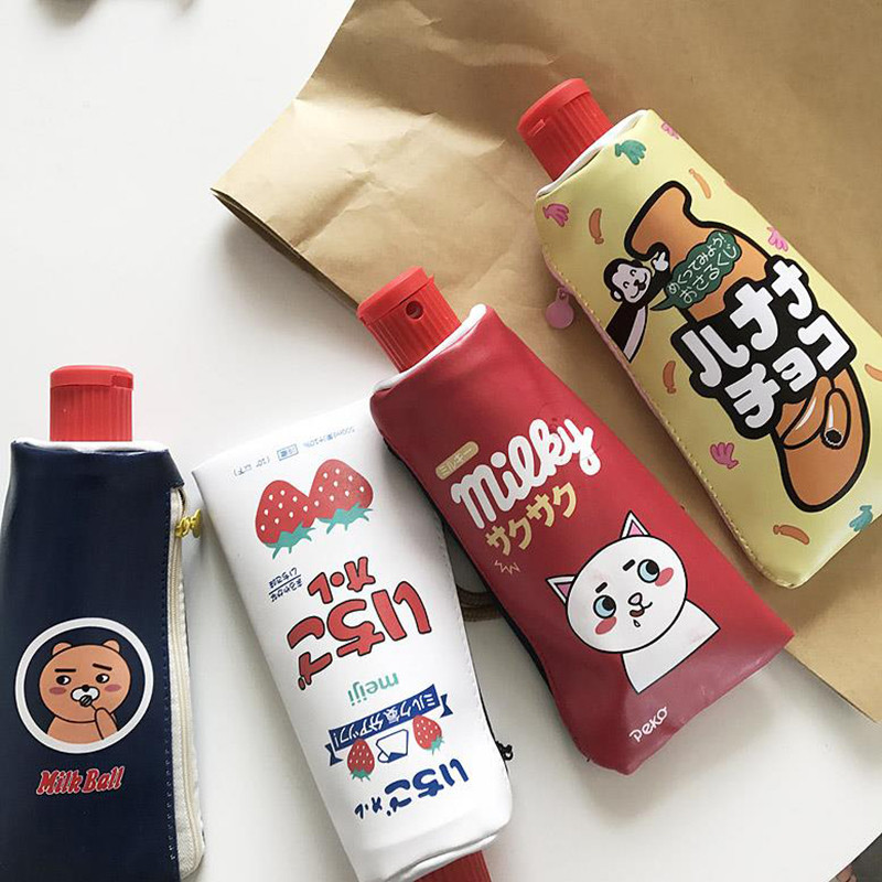 กระเป๋าใส่ปากกายาสีฟันสร้างสรรค์พร้อมปากกาม้วนกล่องเครื่องเขียนน่ารักความจุขนาดใหญ่กระเป๋าเก็บเครื่องเขียนตลก - รูปที่ 4