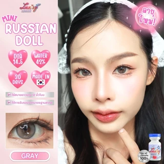 คอนแทคเลนส์(มินิ) รุ่นLimited🔥Mini Russian Doll🔥(LuxzyLens) สี : Brown / Gray รายเดือน มีค่าสายตา