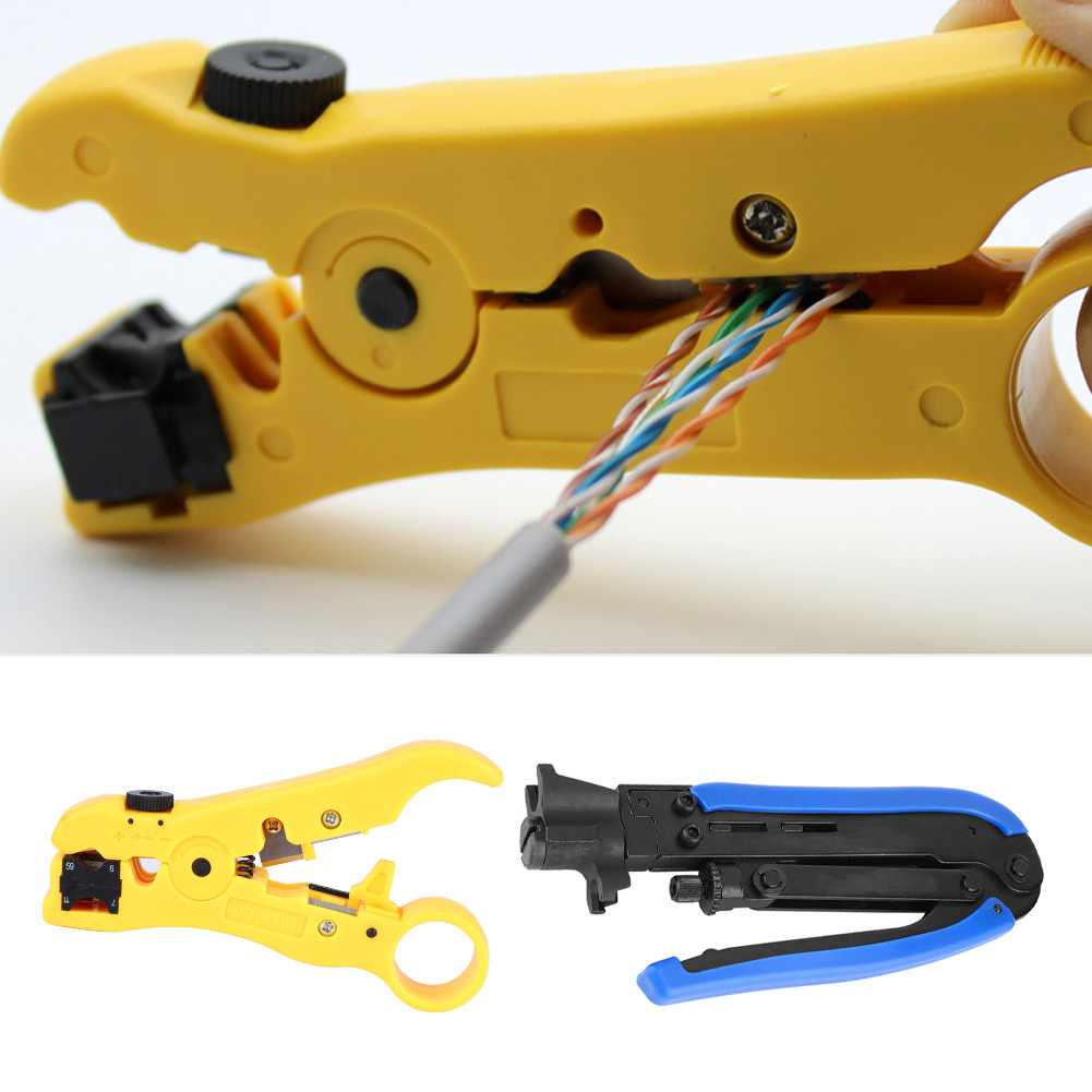 สายเคเบิล Coaxial Crimper Stripper Compression สำหรับ Wire RG59 RG6 RG7 RG11