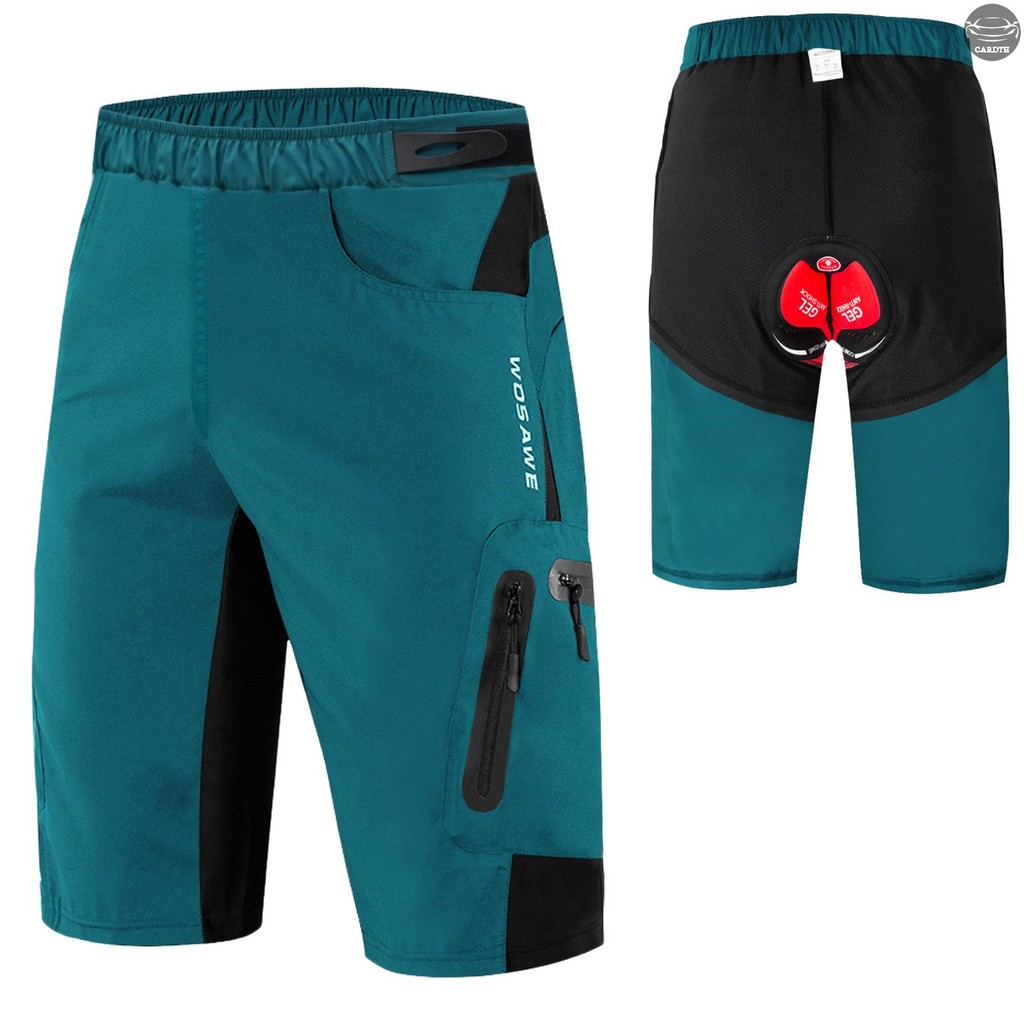 Fast Shipping Men 2 in 1 Cycle Shorts Breathable Quick-Drying MTB จักรยานเสือภูเขา Baggy กางเกงขาสั้