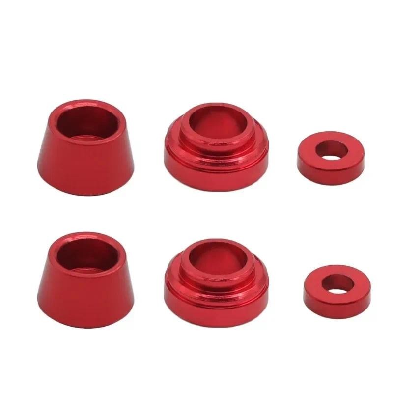โลหะพวงมาลัย Knuckle หน้าแปลน Bushing ปะเก็นสําหรับ Tamiya TT02 TT-02 1/10 RC รถอะไหล่อัพเกรดอุปกรณ์เสริม