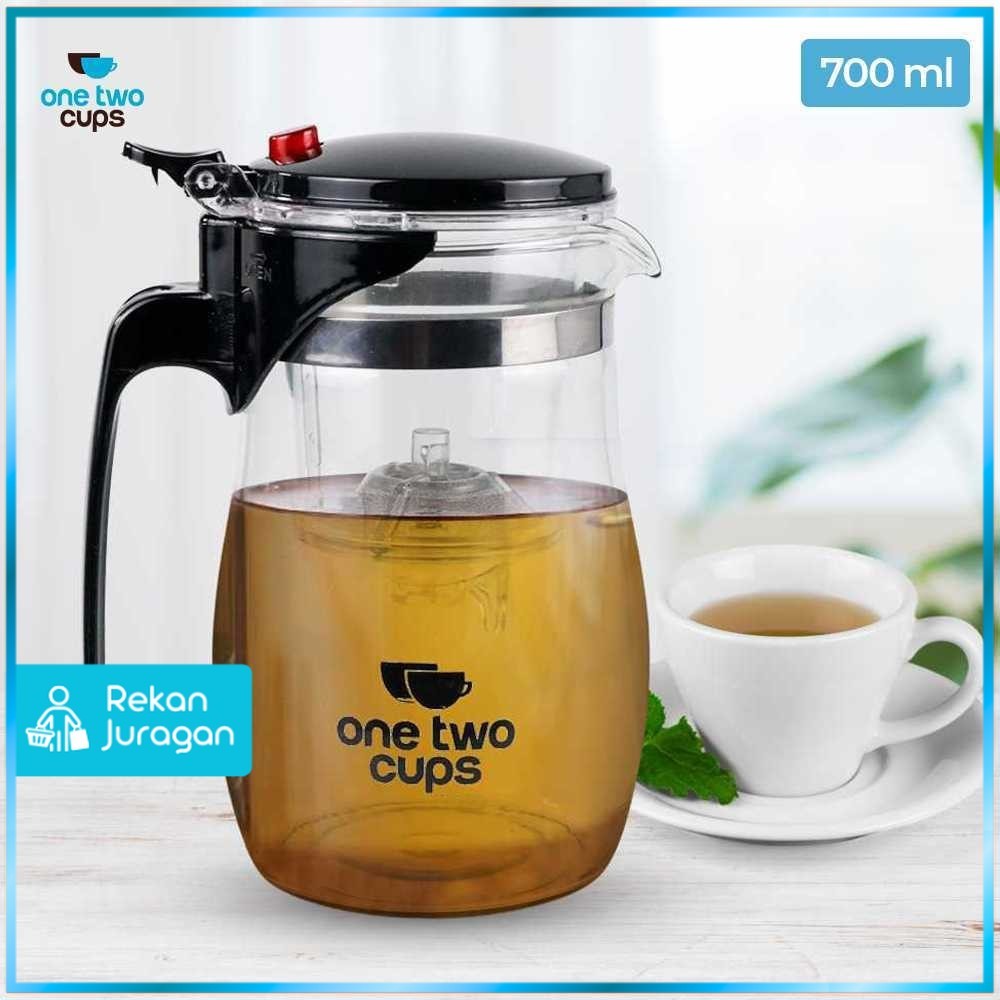 One Two Cups Glass Teapot กาน้ําชากรองทนความร้อน 700ml - TP-757