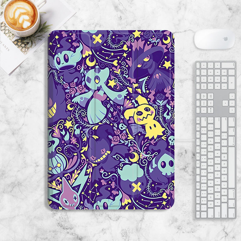 Mimikyu เคสโปเกมอน iPad gen10 gen11 pro11 pro12.9 pro13 2024 เคสอนิเมะ iPad air7 air4/5/6 10.2 gen7/8/9 mini4/5/6/7 กรณี