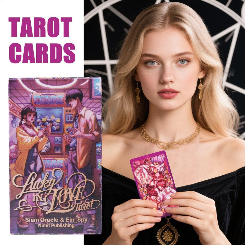 80 การ์ด Lucky In Love Tarot Romance Love Roses ดาว Tarot Oracle Deck สําหรับ Party Fortune Telling เกมchwuieth - รูปที่ 7