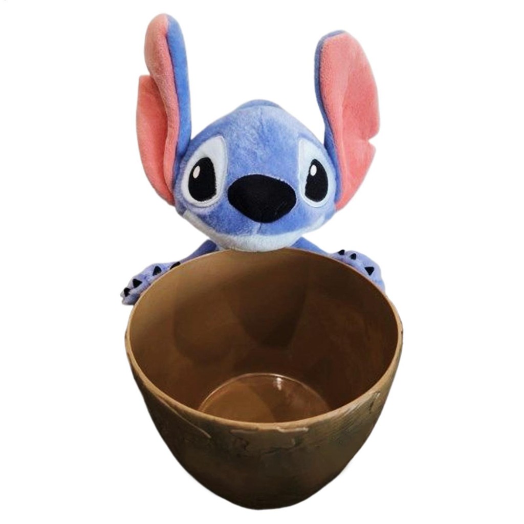 สําหรับ Cinemark Lilo & Stitch ของเล่นตุ๊กตา Popcorn ถังมัลติฟังก์ชั่นตกแต่งตุ๊กตาของเล่น Popcorn ถั