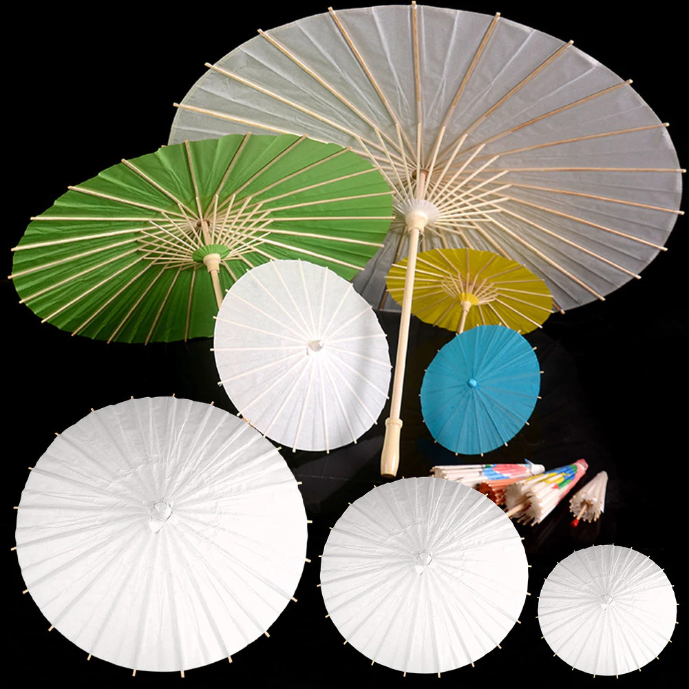 ร่มกระดาษสีขาว DIY 40CM 60CM 84CM thumbnail 4