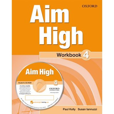 Bundanjai (หนังสือ) Aim High 4 : Workbook +CD (P)