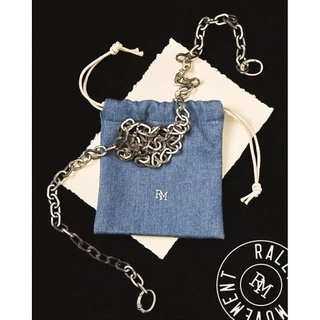 Rally The bag Mini denim - กระเป๋าผ้าเดนิมทรงถังไซส์มินิ (มีโซ่ครอสบอดี้)