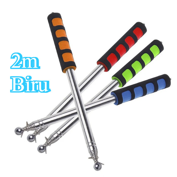 2M Telescopic Flag Pole Ideal Flag Stick สําหรับ Tour Leader & Guide Flag Pole มือถือและพับ Pointer 