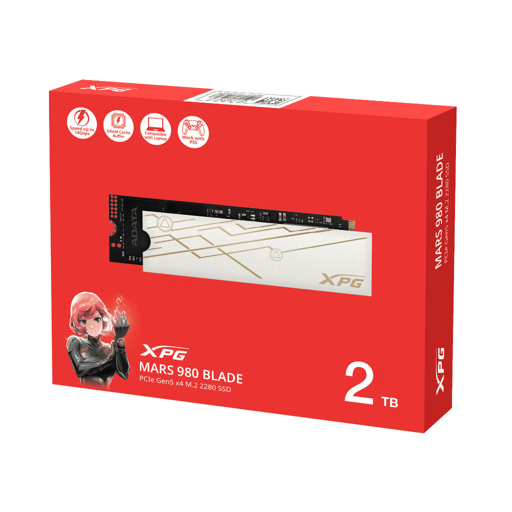 XPG (เอสเอสดี) รุ่น Mars 980 Blade SSD 2TB PCIe Gen5 x4 M.2 SSD R14000/W13000 : XPG-SMAR-980B-2TCS - รูปที่ 7
