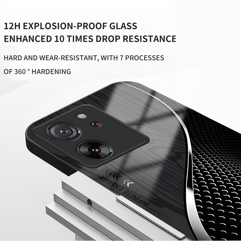 สําหรับ Xiaomi 13T& Xiaomi 13T Pro , เครื่องชั่งลายไม้สีดํา, บุคลิกภาพอินเทรนด์, เคสป้องกันโทรศัพท์ป้องกันการตก ราคา ถูกที่สุด ดีลบีเคเค แกลเลอรีภาพที่ 3
