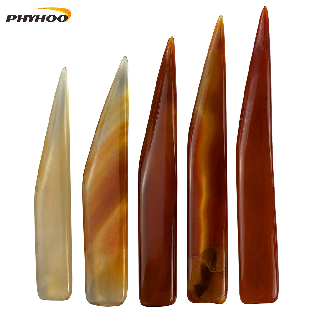 มีดอาเกต Burnisher เครื่องประดับขัดขัดมีดขัดอาเกตธรรมชาติทันตกรรมขัดมีดรูป